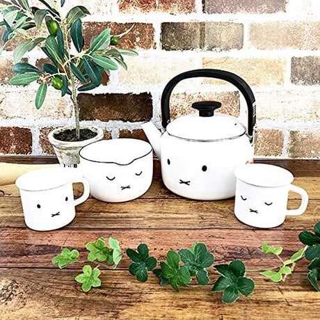 miffy ミッフィー 2.0Lケトル ミッフィー フェイス キッチン ポット 食器 ブルーナ やかん ホワイト