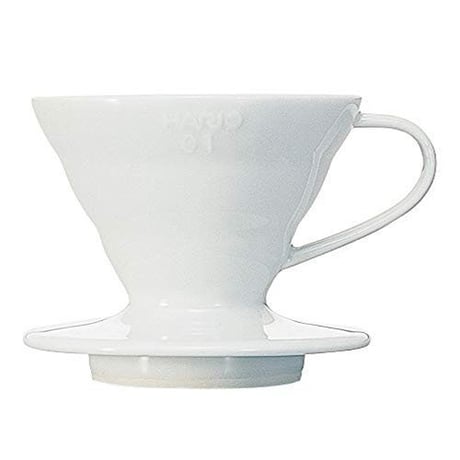 HARIO (ハリオ) V60 透過 コーヒードリッパー 01 セラミック ホワイト コーヒードリップ 1~2杯用 VDC-01W