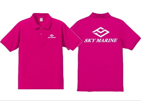 SKY MARINE ポロシャツ(ブラック・ブルー・ピンク)