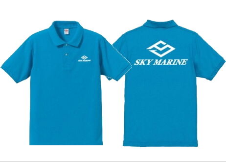 SKY MARINE ポロシャツ(ブラック・ブルー・ピンク)