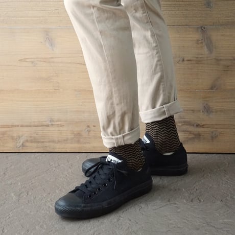 《men's》zigzag border <black> M-M20