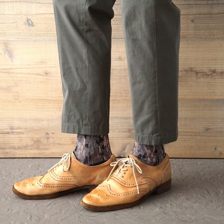 《men's》bark jacquard <navy × mocha> M-M15