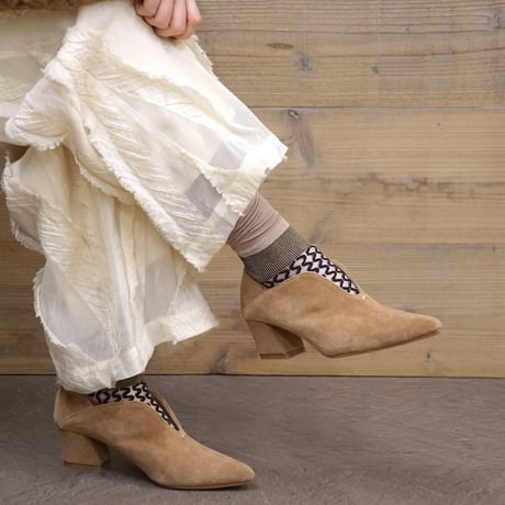 see-through check <mocha> L-L08