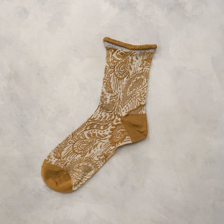 paisley lace  <brown beige> L-S10