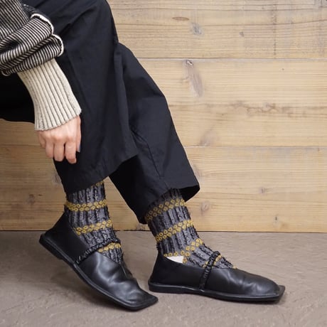 fluffy dot & fringe <gray> L-M75