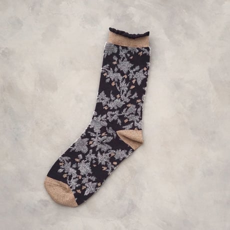 velor touch flower <charcoal> L-M46