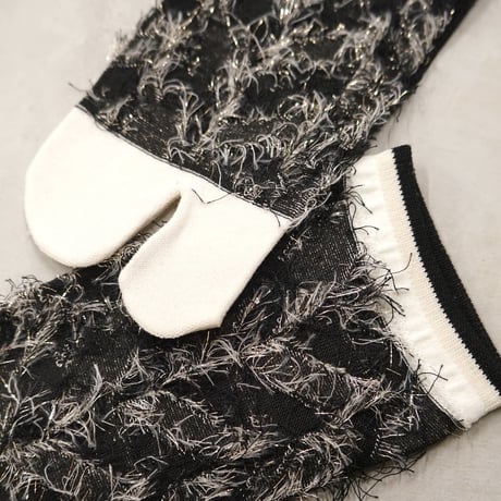 fringe tabi <black> L-K15