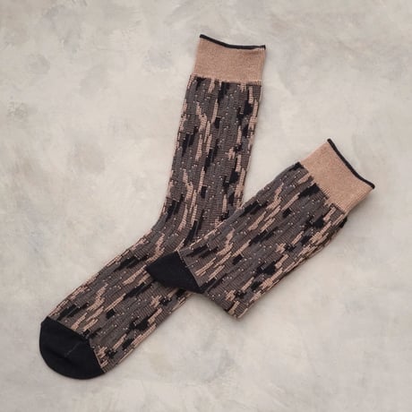 《men's》bark jacquard <navy × mocha> M-M15