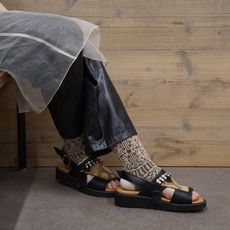 arabesque ankle cover socks (long) <beige> L-L17