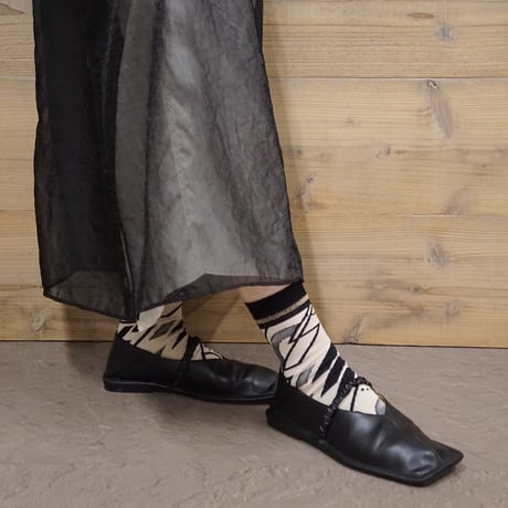 bicolor geometric 02 <beige> L-S62
