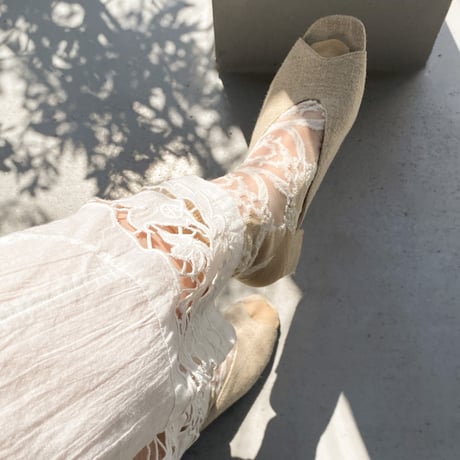 see-through baroque <beige> L-S63
