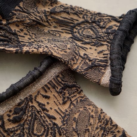 paisley lace  <charcoal> L-S10
