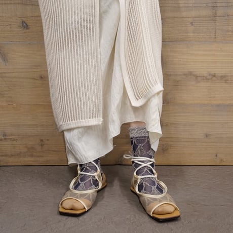 see-through tassel <navy> L-S78