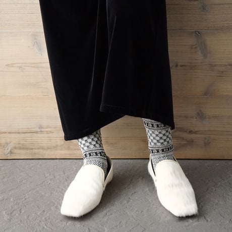 waffle jacquard <black> L-M29