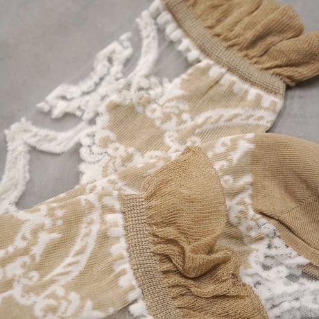 see-through baroque <beige> L-S63