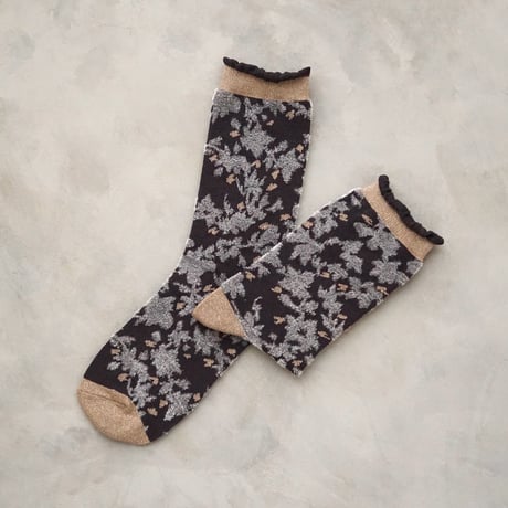 velor touch flower <charcoal> L-M46