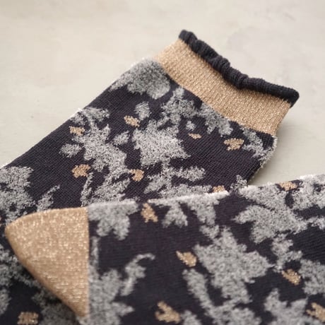 velor touch flower <charcoal> L-M46