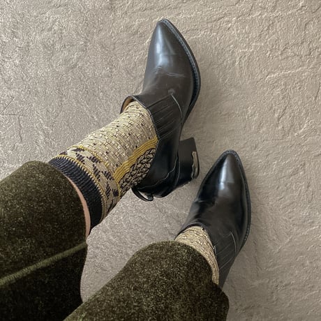 honeycomb & herringbone <yellow black> L-M30