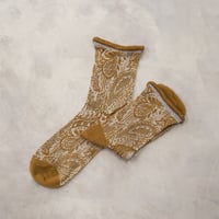paisley lace  <brown beige> L-S10