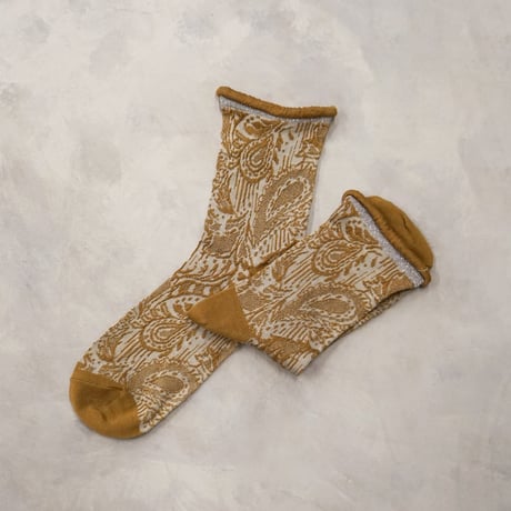 paisley lace  <brown beige> L-S10
