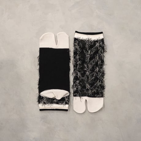 fringe tabi <black> L-K15