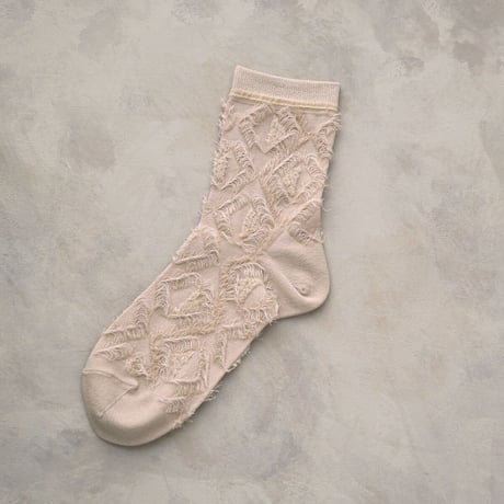 triangle fringe <beige> L-S22
