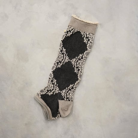 motif lace ankle cover socks <black> L-L16