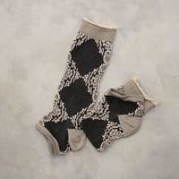 motif lace ankle cover socks <black> L-L16