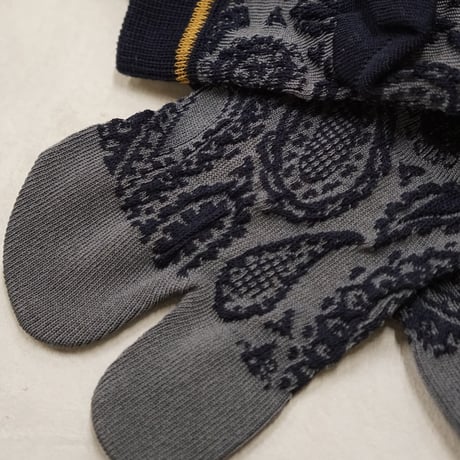 《men's》paisley tabi <navy> M-K04