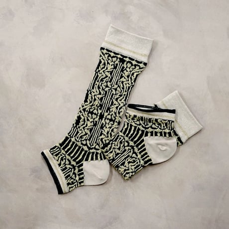 arabesque ankle cover socks (long) <green> L-L17