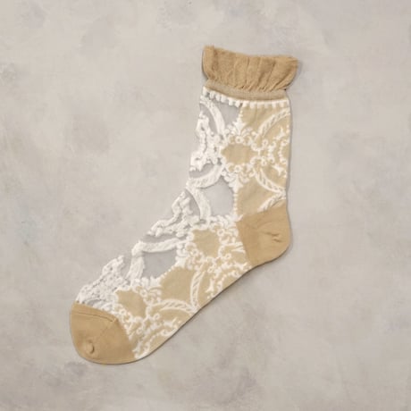 see-through baroque <beige> L-S63