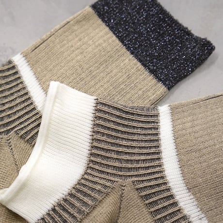 ankle cover socks (short) <sand beige> L-S35
