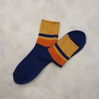 retro rib short <yellow×blue> L-S79