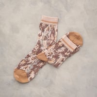 see-through flower <pink beige> L-S34