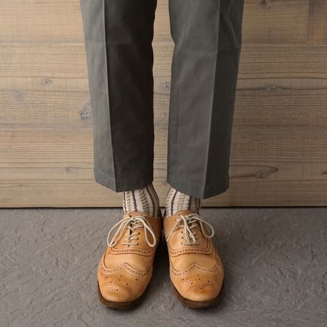 《men's》cable stripe <beige> M-M03
