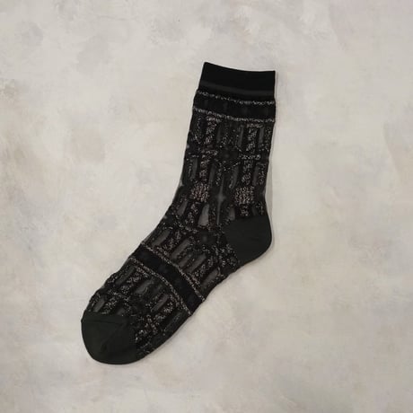 see-through decoration stripes (short) <black> L-S84