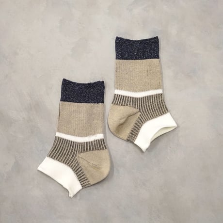 ankle cover socks (short) <sand beige> L-S35