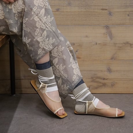 ankle cover socks (short) <sand beige> L-S35