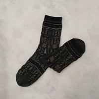 see-through decoration stripes (short) <black> L-S84