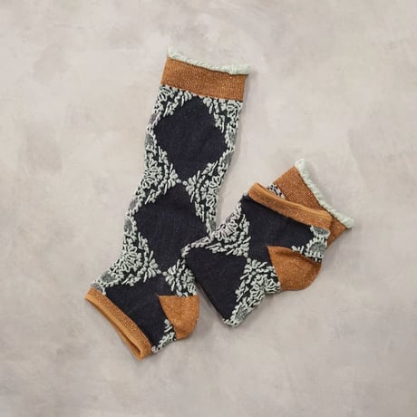 motif lace ankle cover socks <navy> L-L16