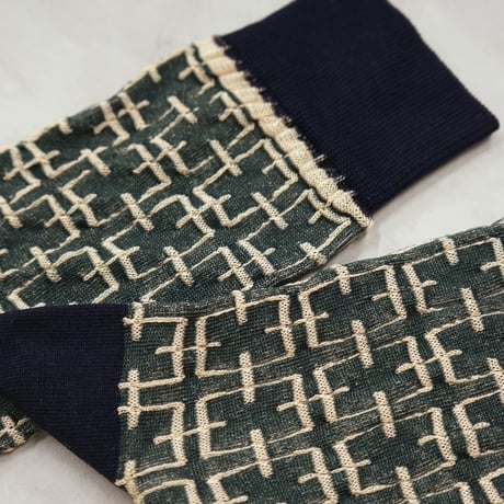 《men's》3D frame & line <dark green> M-M27
