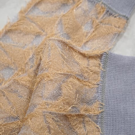 see-through fringe <gray> L-S68
