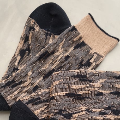 《men's》bark jacquard <navy × mocha> M-M15