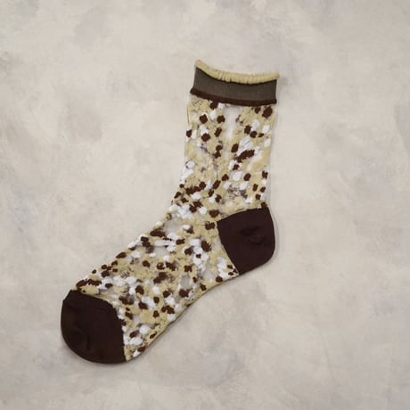 see-through dots <sage green> L-S64