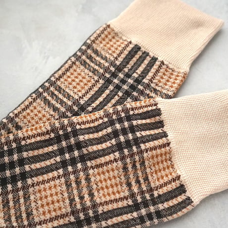 《men's》british check <beige> M-M24