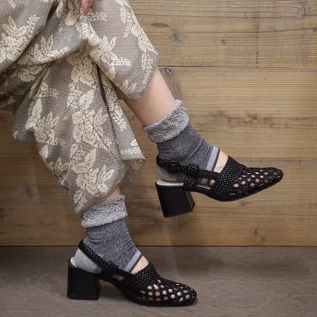 glitter ankle cover socks (short) <silver> L-S71