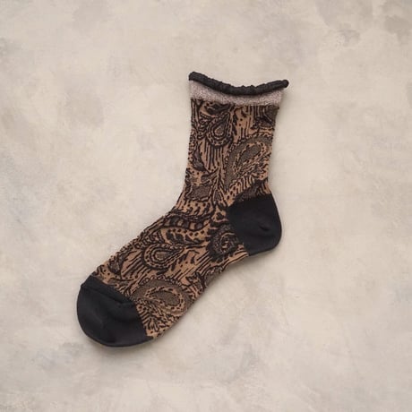 paisley lace  <charcoal> L-S10