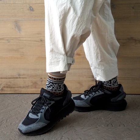 acanthus border <navy> L-S59