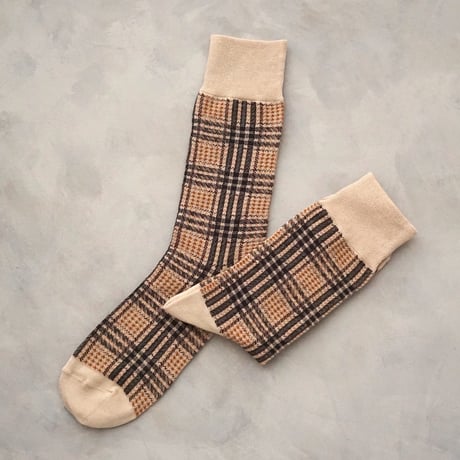 《men's》british check <beige> M-M24