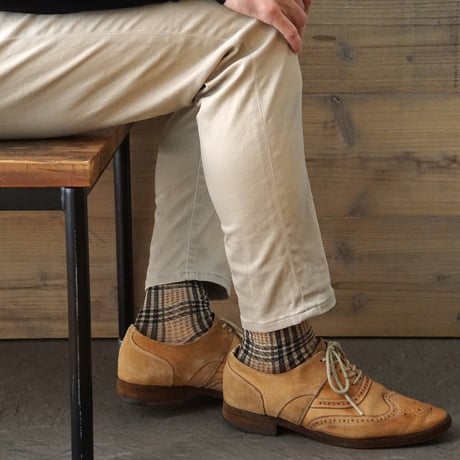 《men's》british check <beige> M-M24